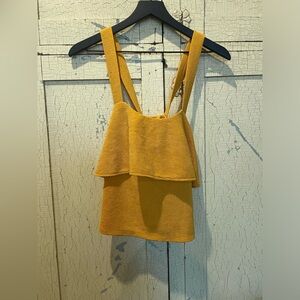 Madewell Yellow Tank with cross back